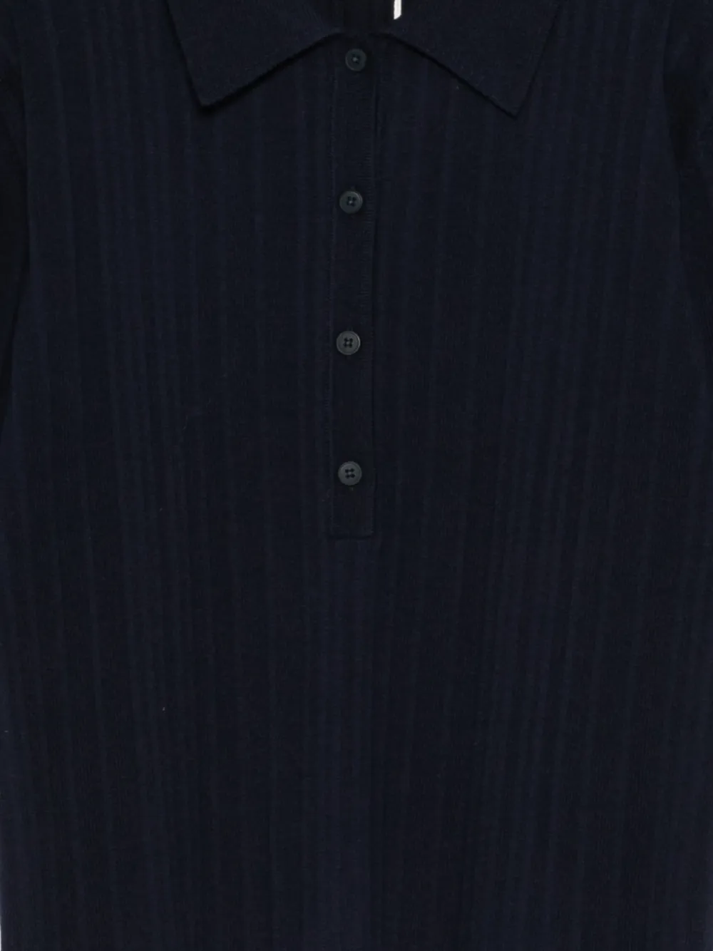  Closed Ribbed Buttoned T-shirt - Blue 