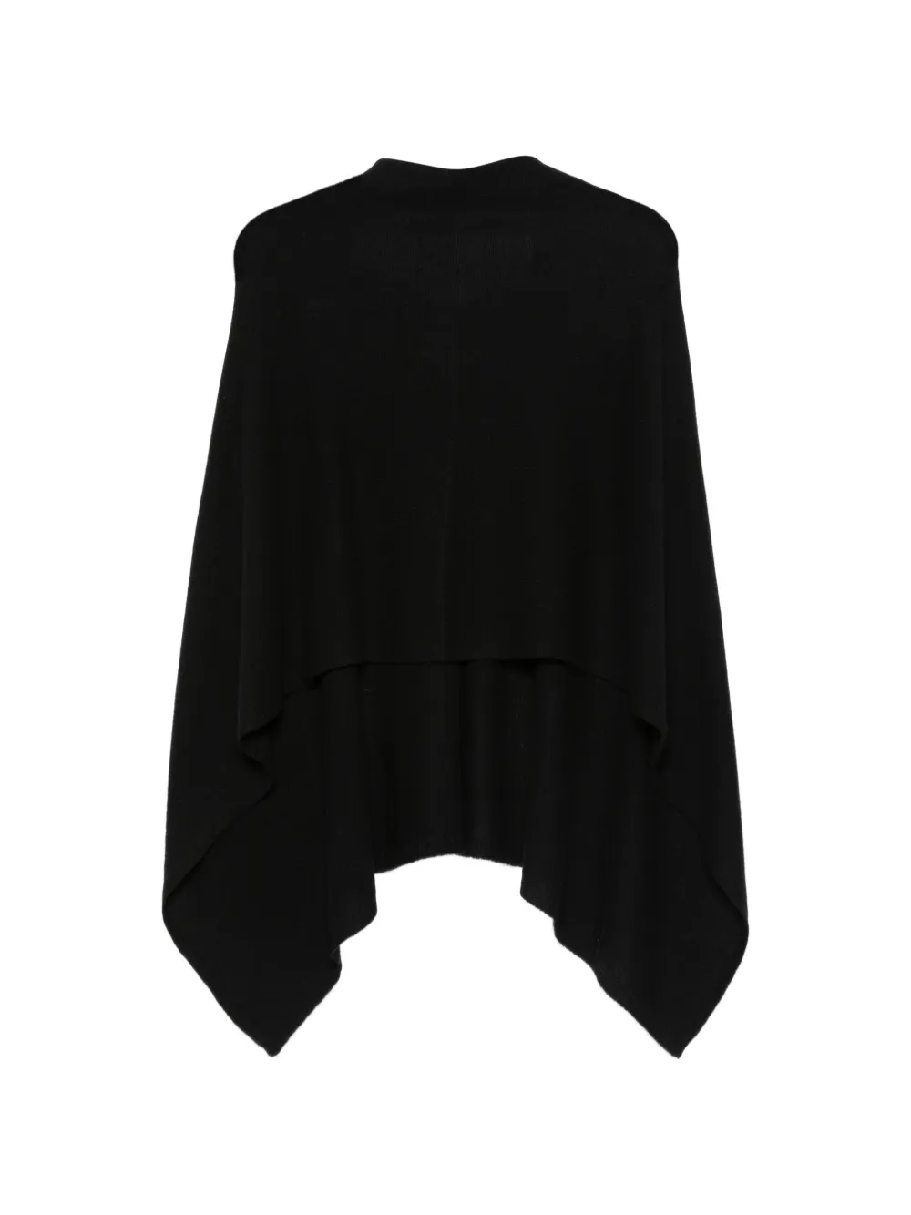 BeYou V-neck poncho - Schwarz