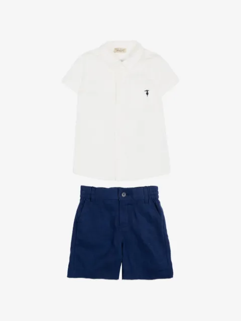 TRUSSARDI JUNIOR logo-detail babywear (set of two) 