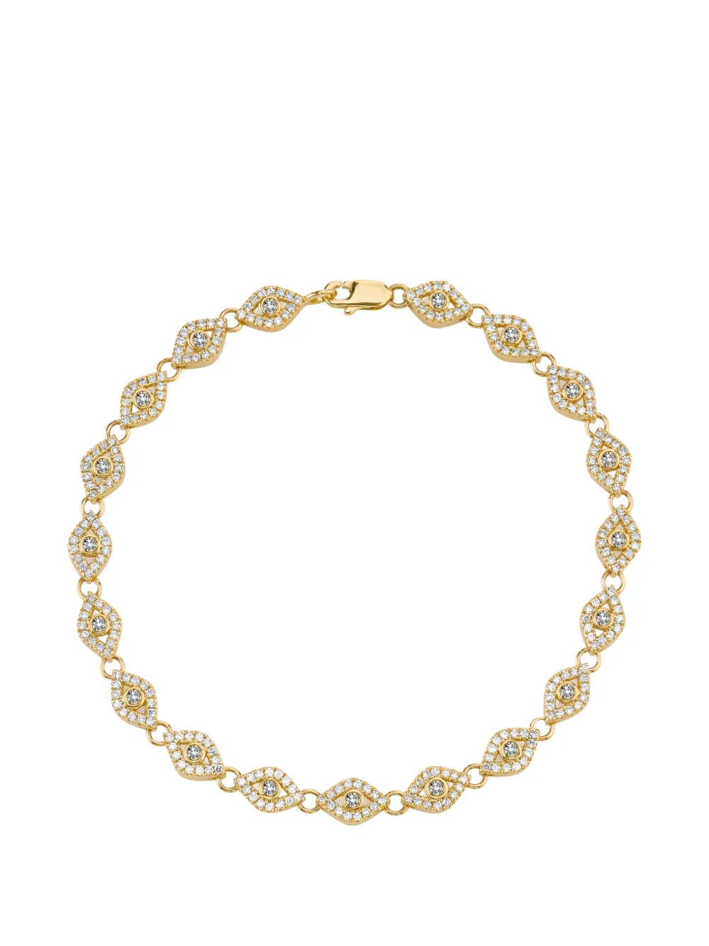 Sydney Evan 14kt yellow gold Protective Eye bracelet