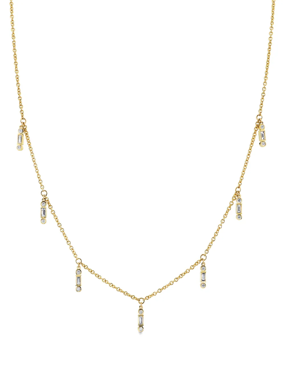 Sydney Evan 18kt Yellow Gold Fringed Necklace