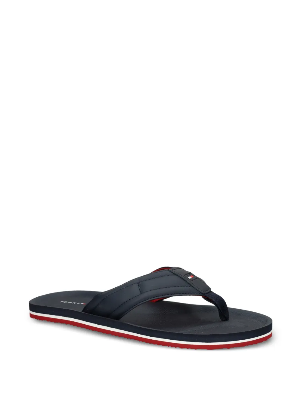 Tommy Hilfiger Slippers met gewatteerd bandje Blauw