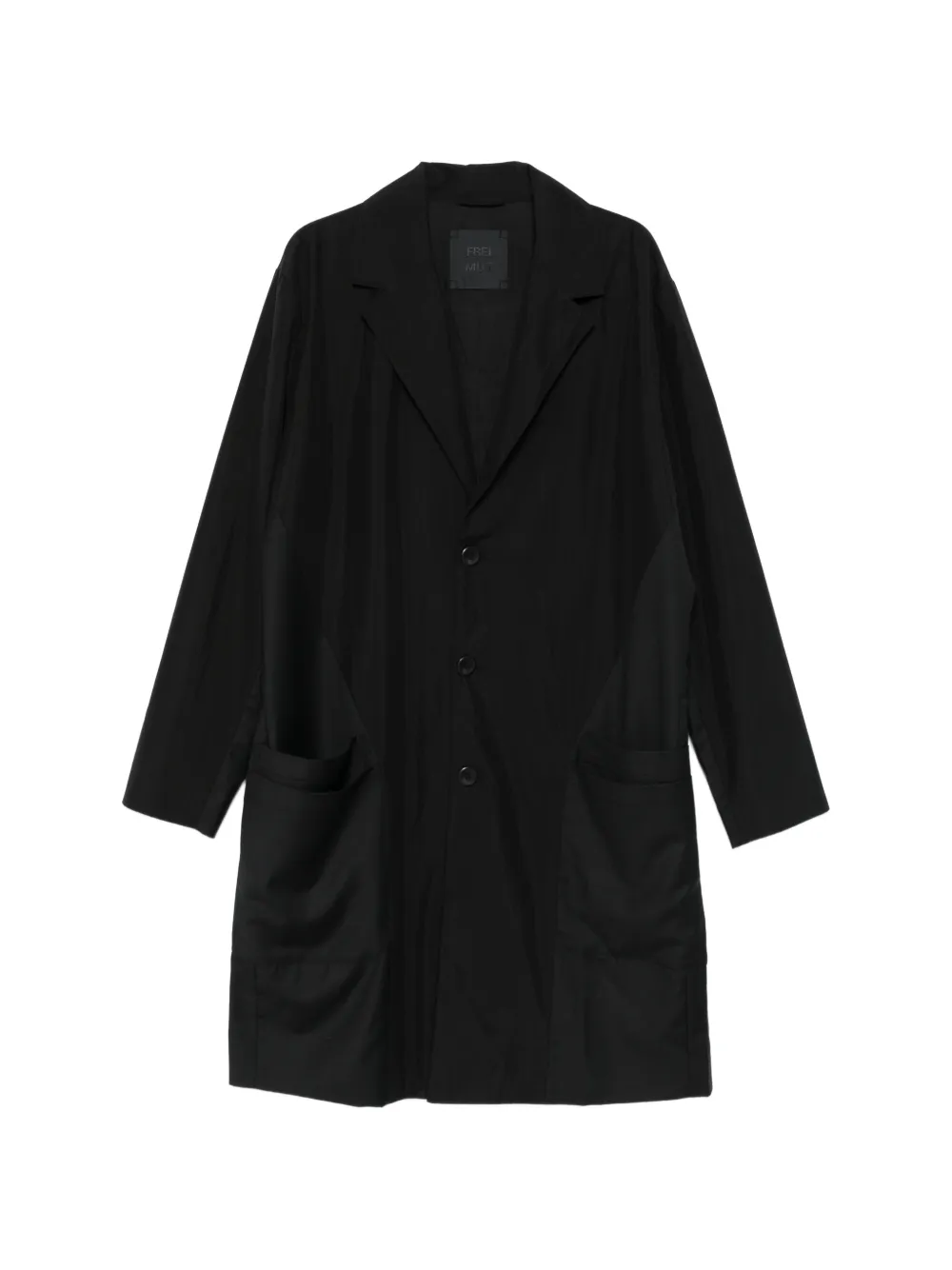 Frei-Mut front-pocket coat - Nero