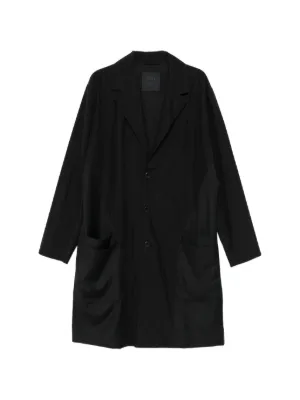Greg Lauren GL1 Button Spine Coat | Black | FARFETCH