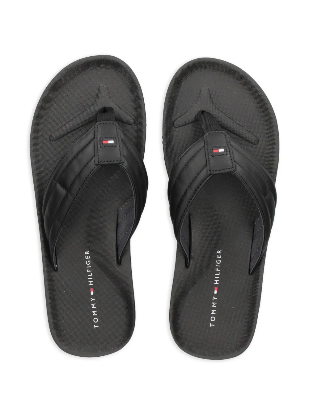 Tommy Hilfiger Gewatteerde slippers Zwart