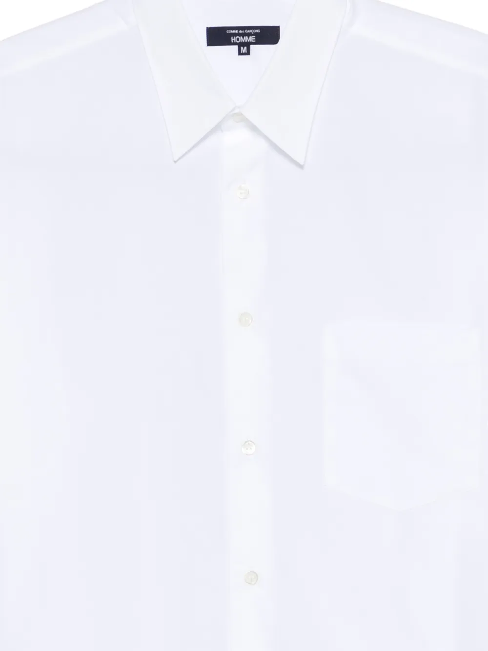 Comme des Garçons Homme Overhemd met korte mouwen Wit