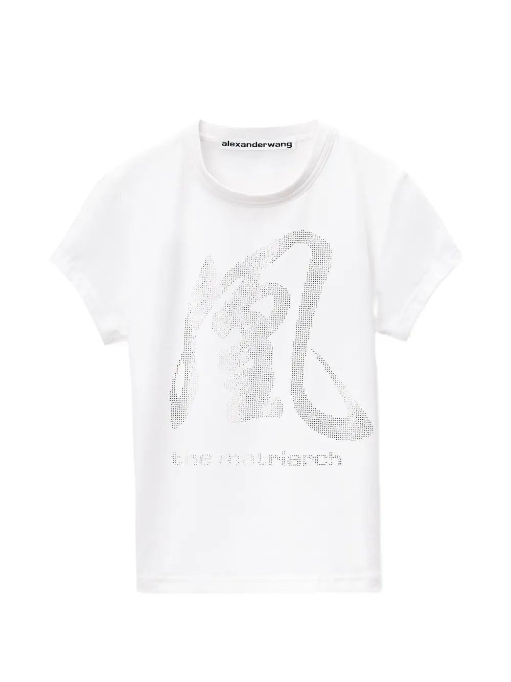 Alexander Wang t-shirt à motif en cristaux - Blanc Alexander Wang t-shirt à motif en cristaux - Blanc