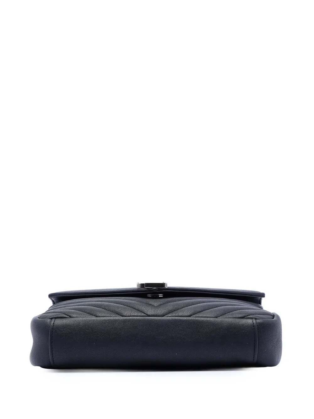 2015 Medium Chevron Sheepskin Monogram College Satchel