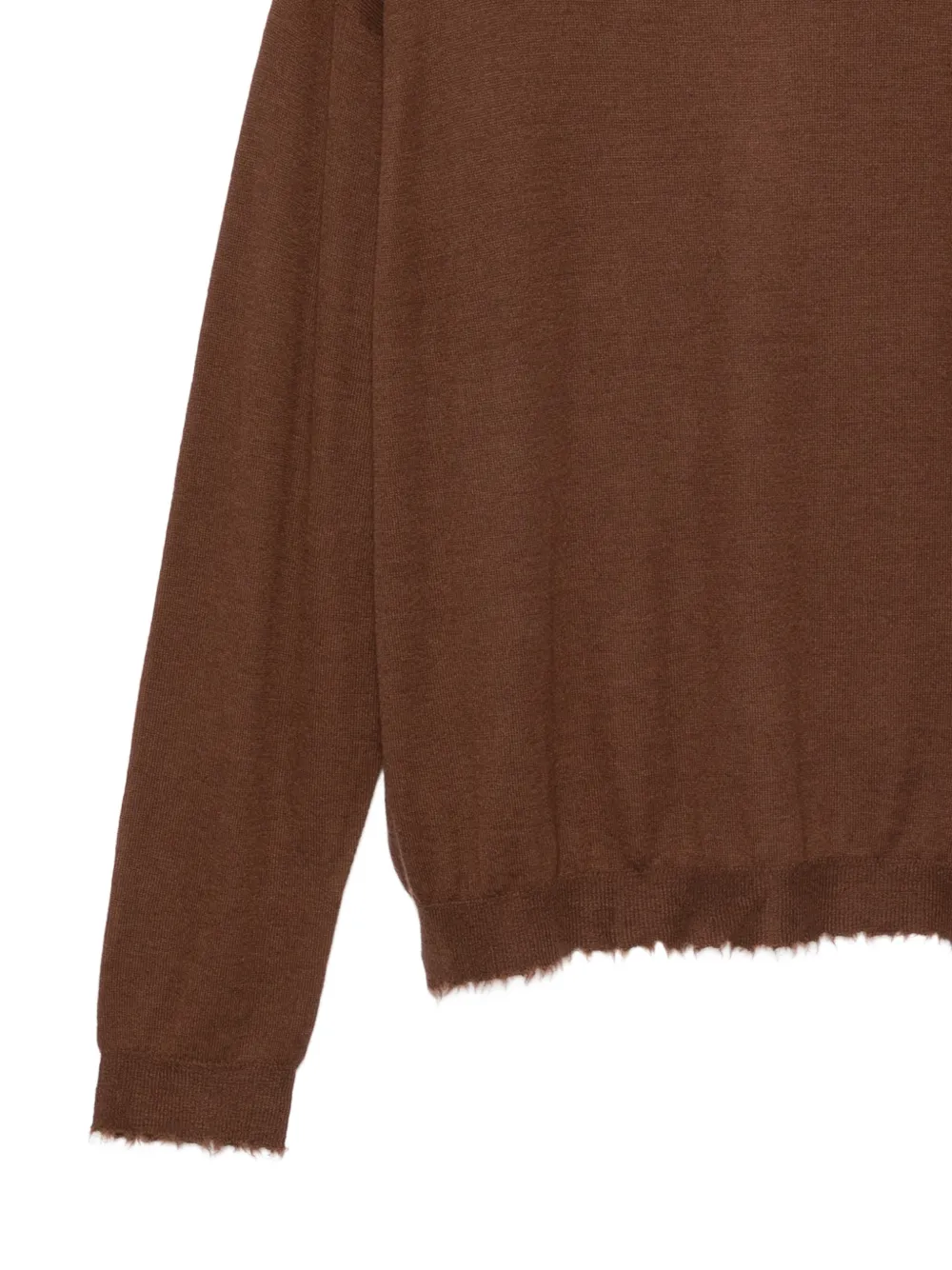 Frei-mut Frayed Sweater - Brown 