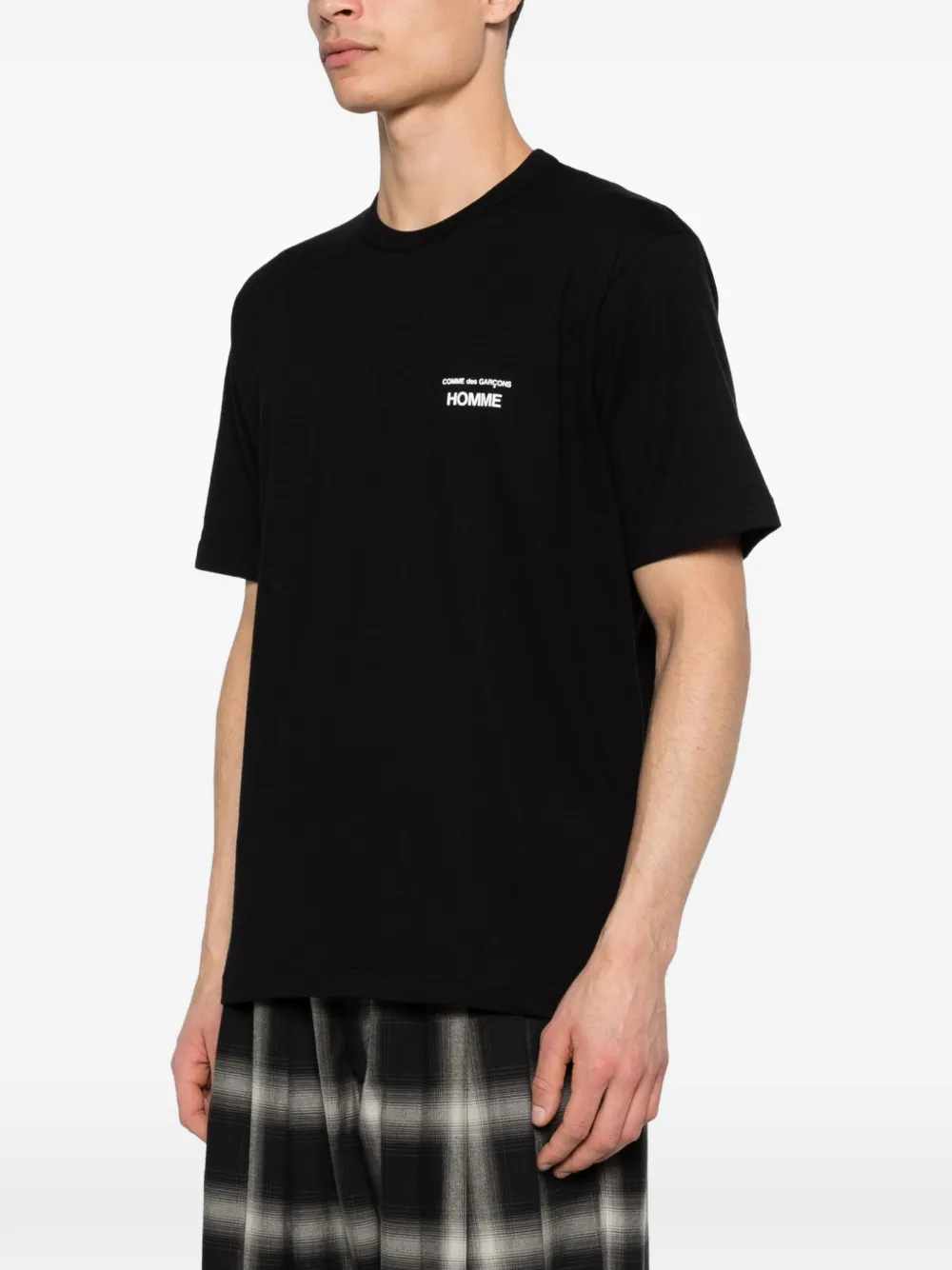 Comme des Garçons Homme T-shirt met logoprint Zwart