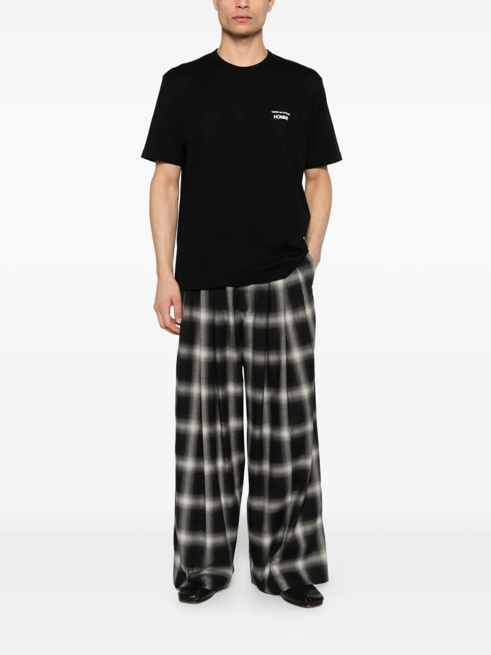 Comme des Garçons Homme T-shirt met logoprint Zwart