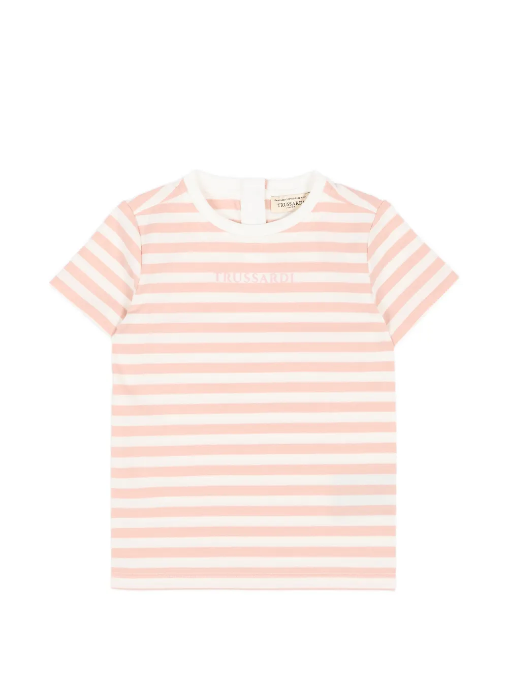 TRUSSARDI JUNIOR stripe-pattern T-shirt - Rosa