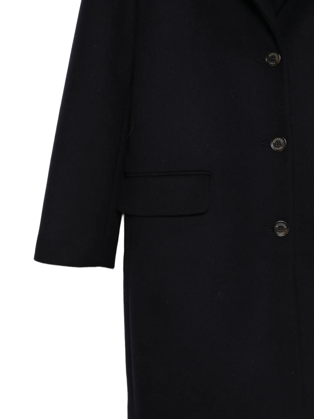  Moschino Jeans Flap-pocket Buttoned Coat - Blue 