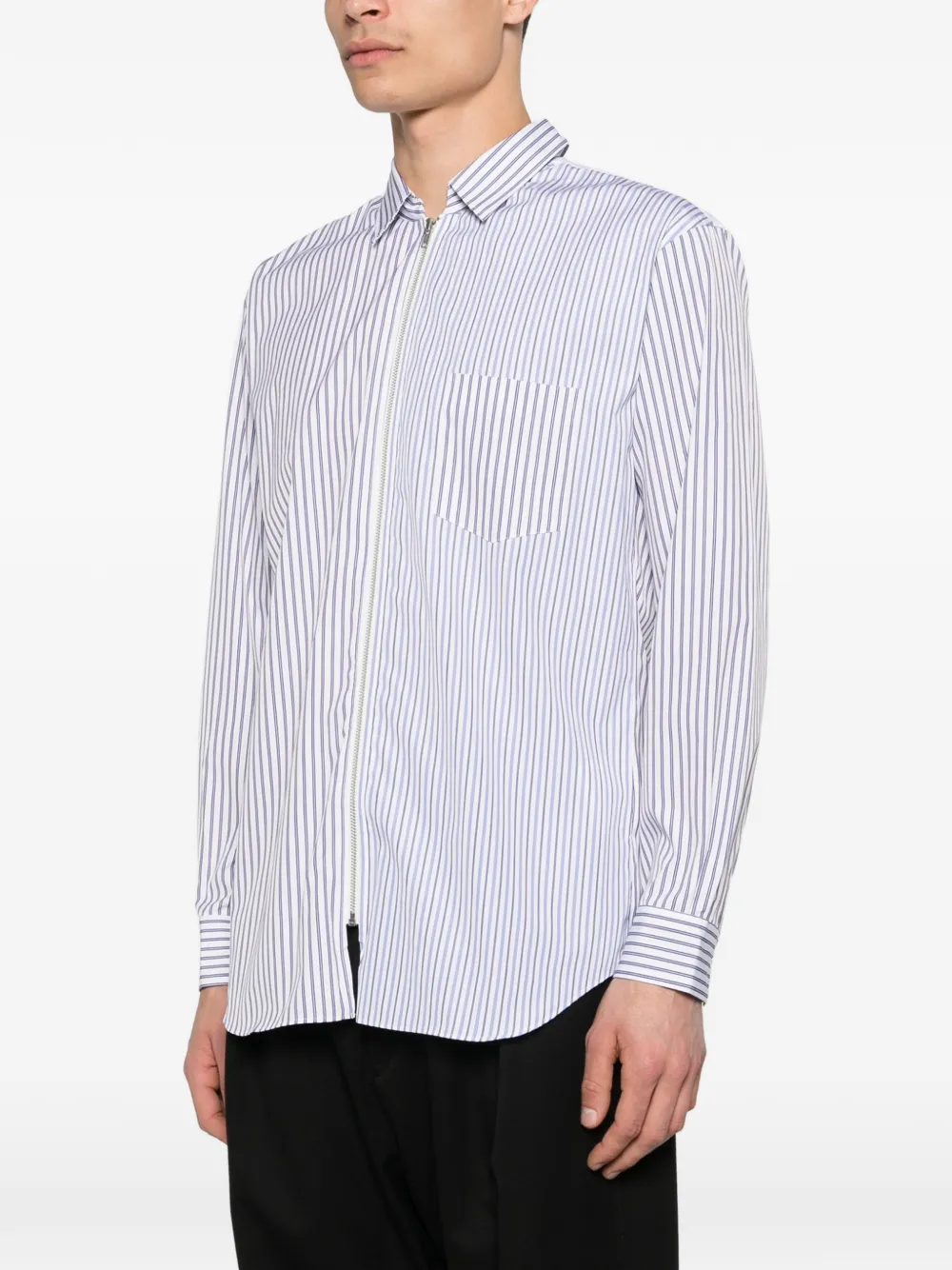 Comme Des Garçons Shirt Gestreept overhemd Wit