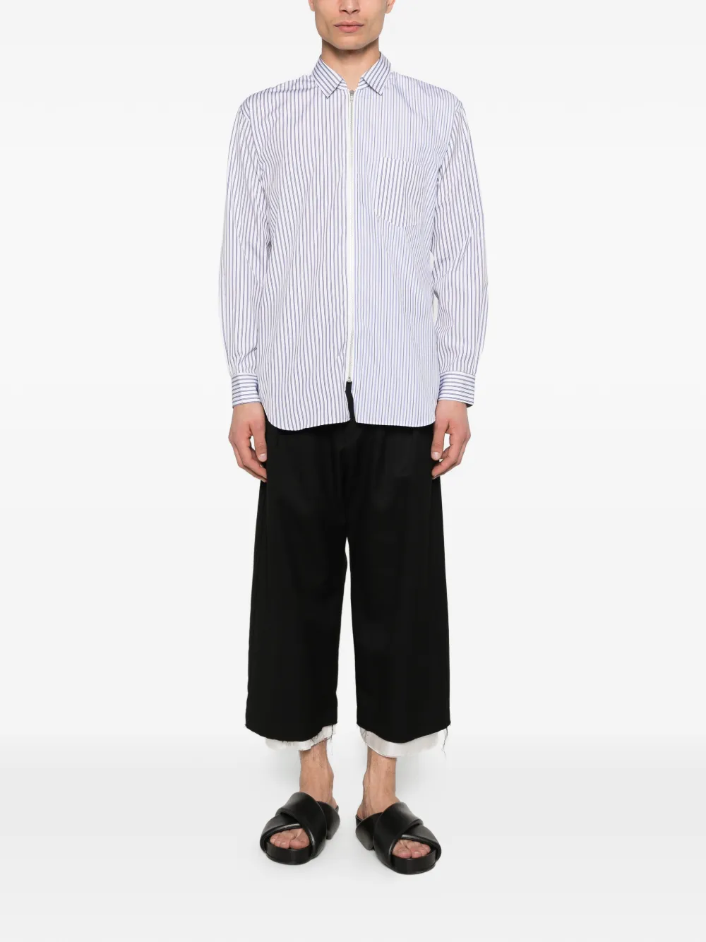 Comme Des Garçons Shirt Gestreept overhemd Wit