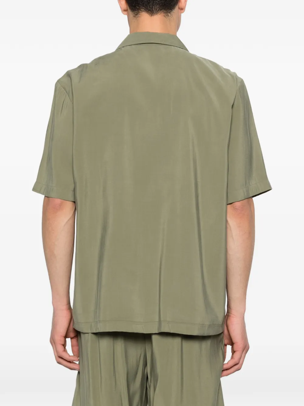 Camp-Collar Short-Sleeve Shirt