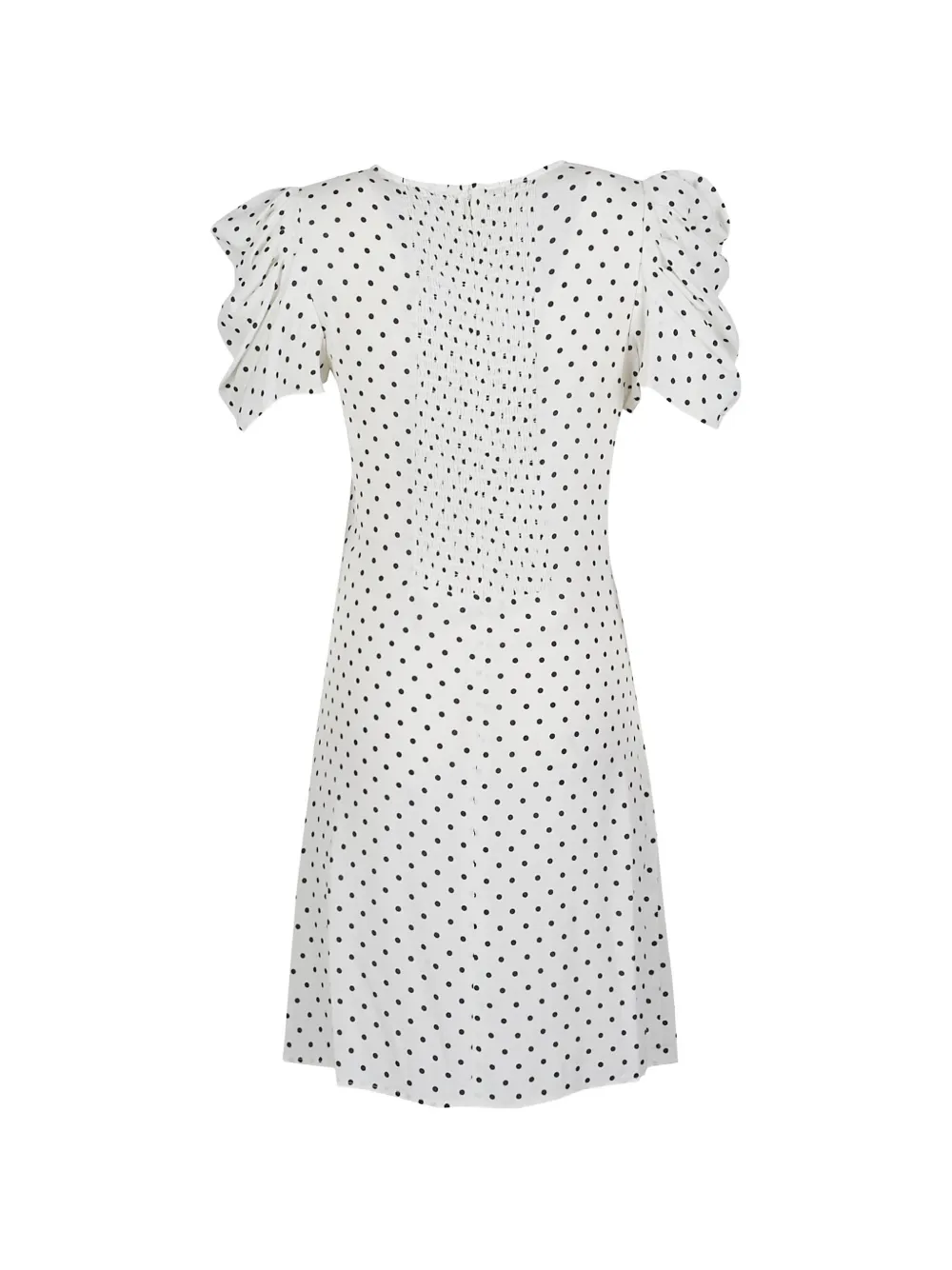 Karin Ruffled Polka-Dot Mini Dress