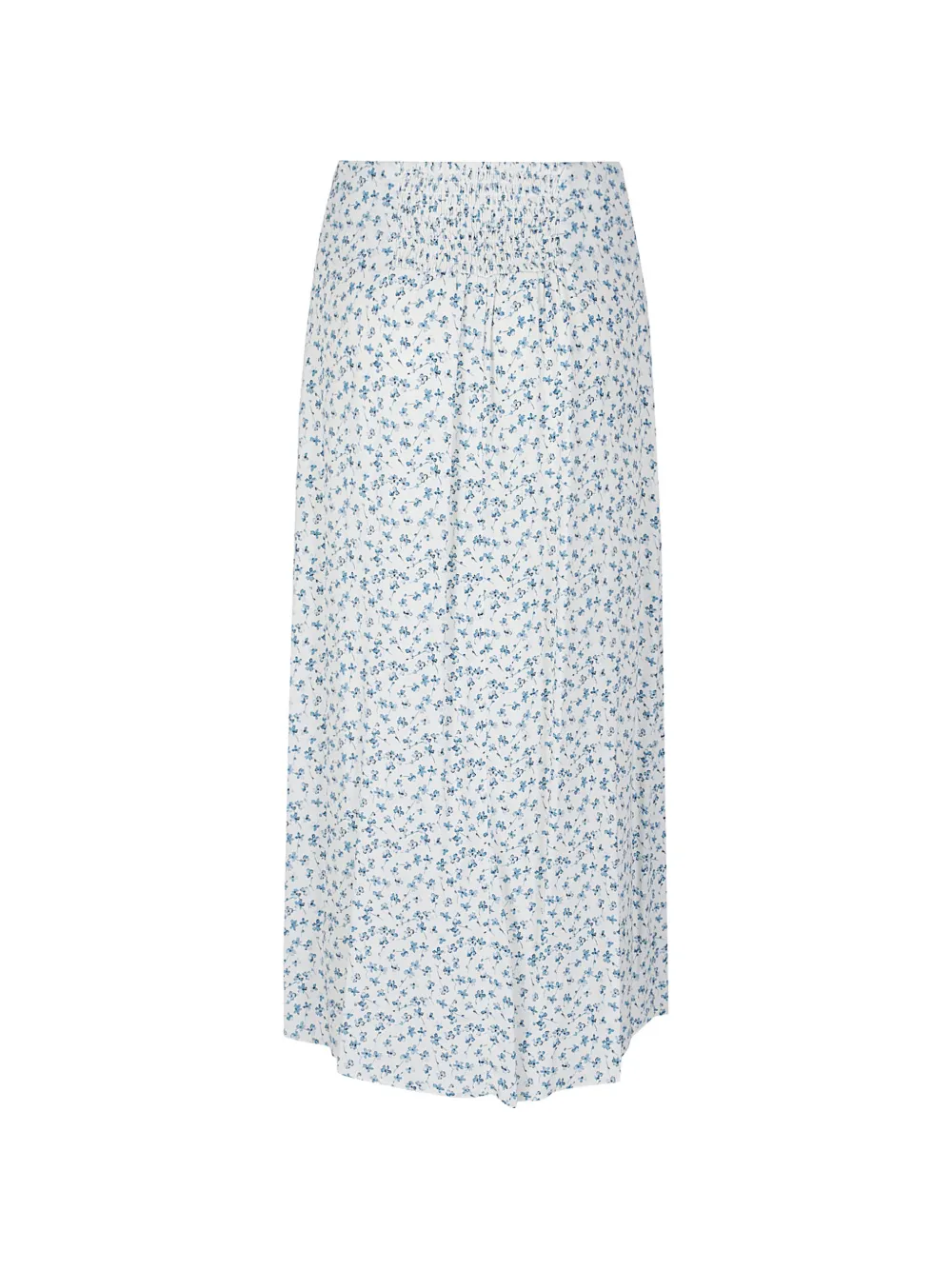 Floral-Pattern Slit Skirt
