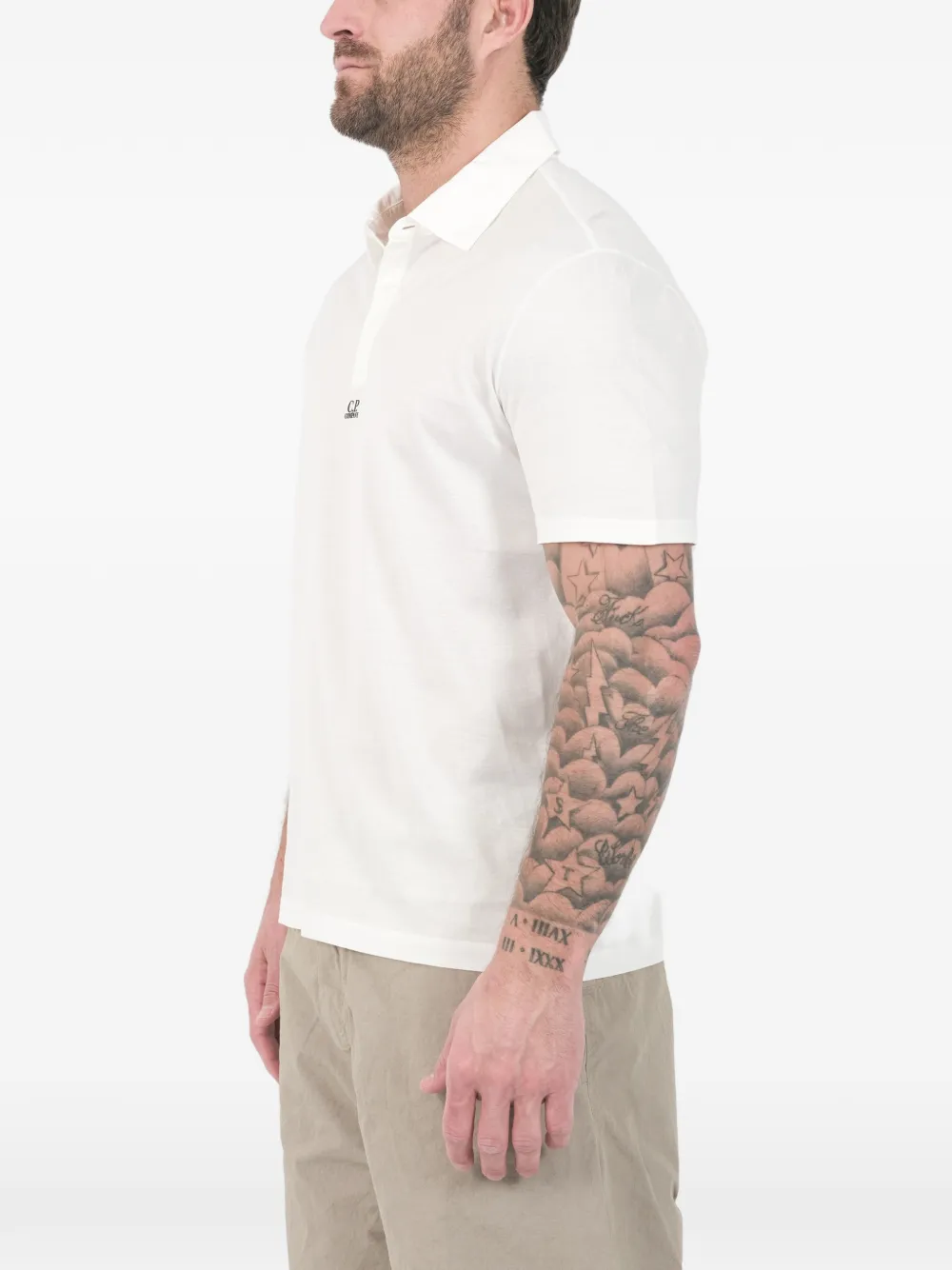 C.P. Company Poloshirt met logo Wit