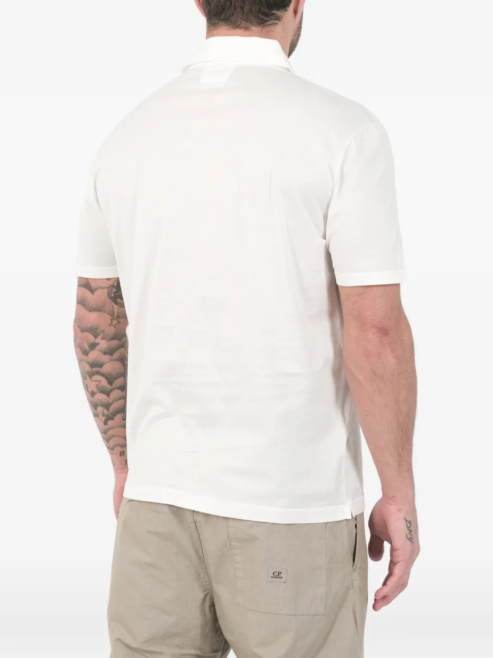 C.P. Company Poloshirt met logo Wit