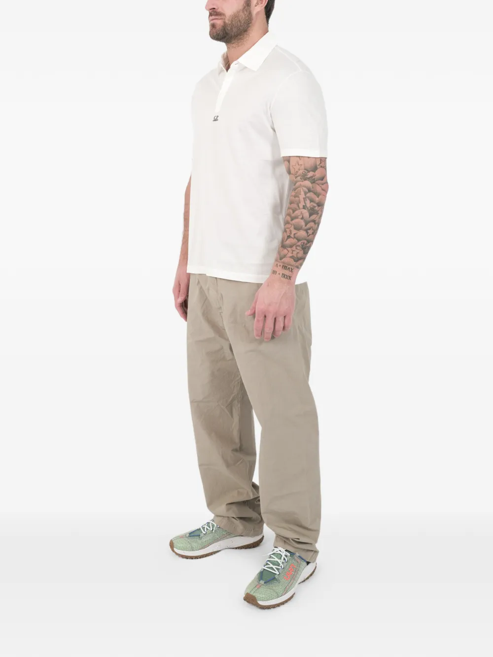 C.P. Company Poloshirt met logo Wit