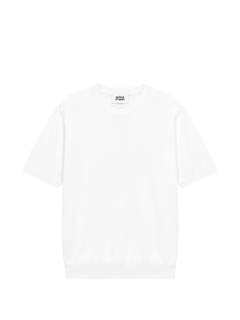 ALPHA STUDIO short-sleeve crew-neck T-shirt