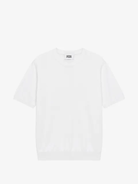 ALPHA STUDIO playera manga corta con cuello redondo