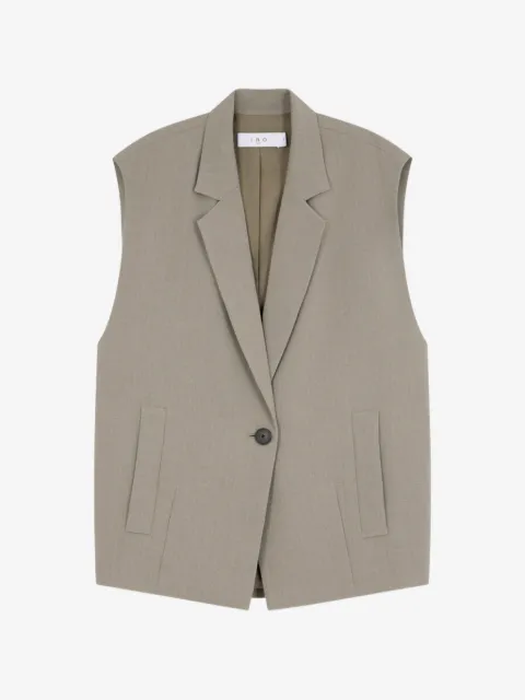 IRO sleeveless notched-lapels jacket