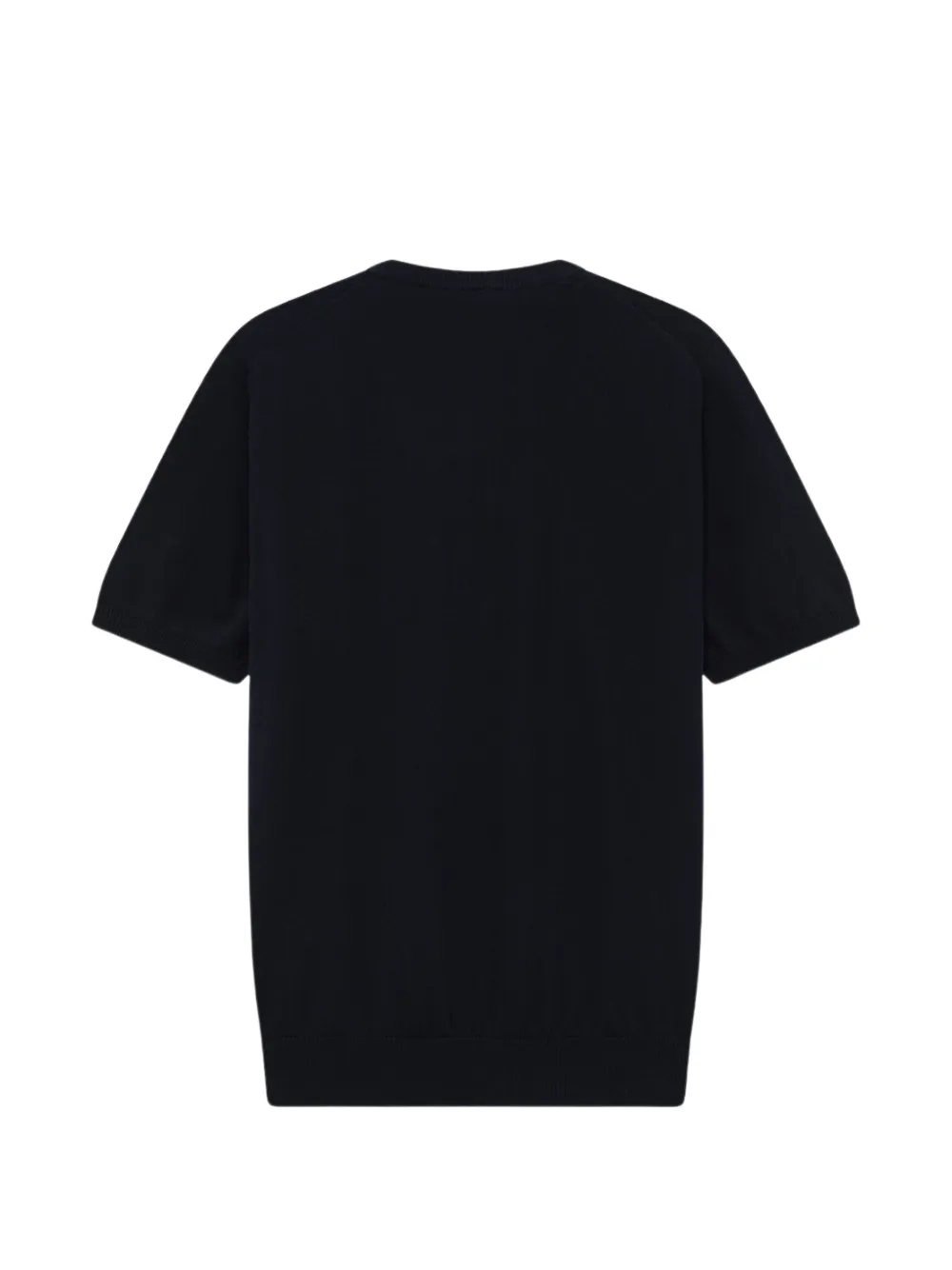  Alpha Studio Camiseta Con Ribete De Canalé - Azul 