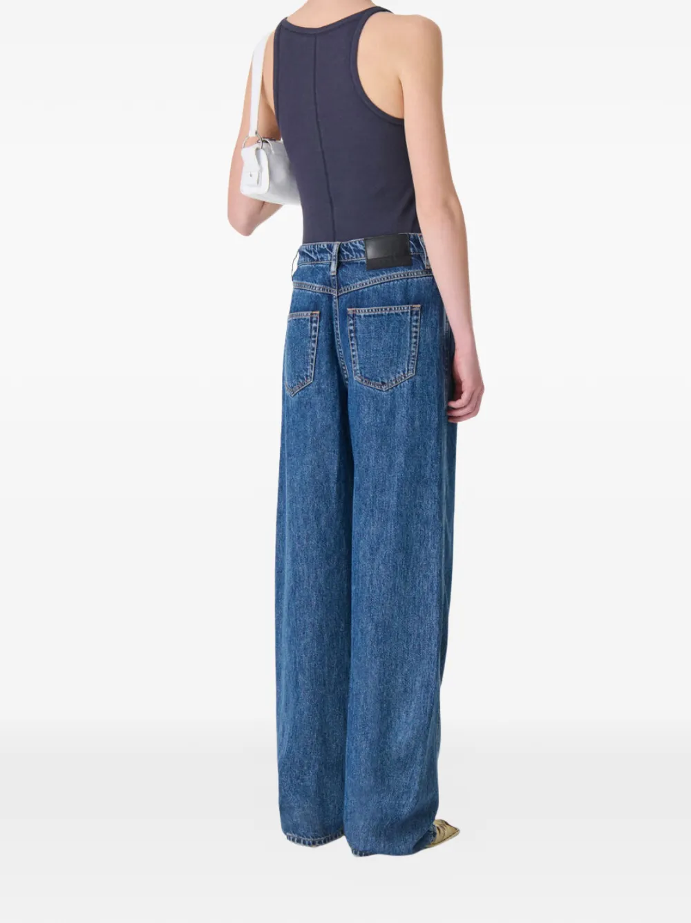 IRO Joris jeans met gewelfde naad Blauw