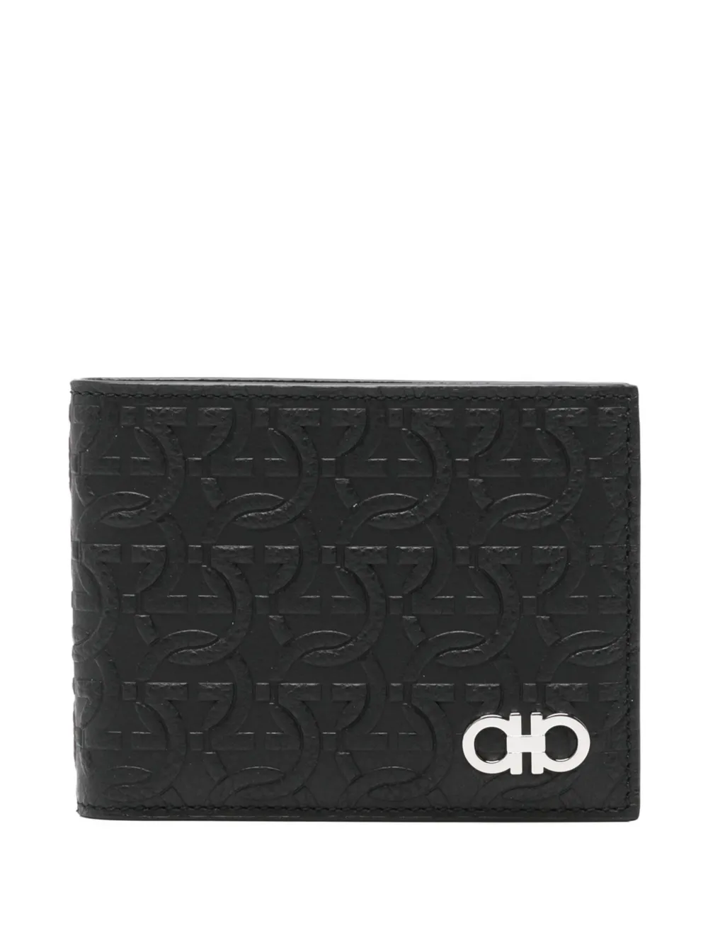 Ferragamo logo-pattern wallet - Nero