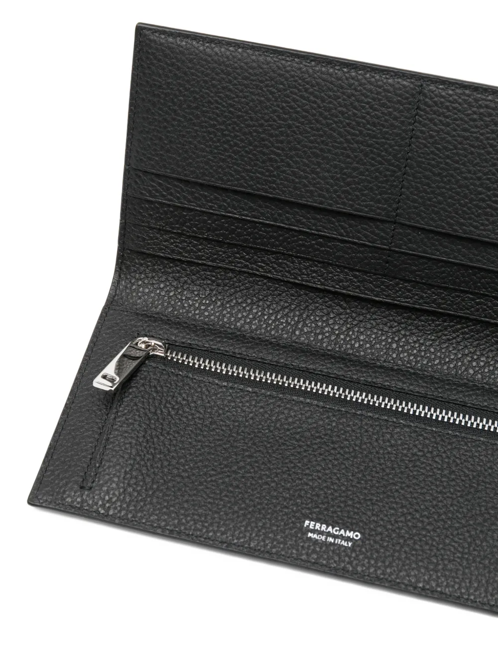  Ferragamo Logo Wallet - Black 