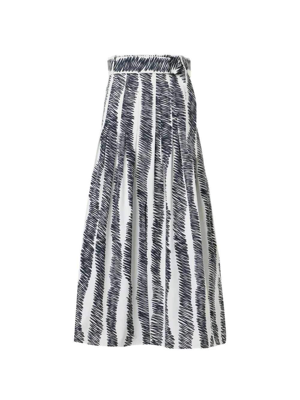 Akris Punto pleated midi skirt - Bianco