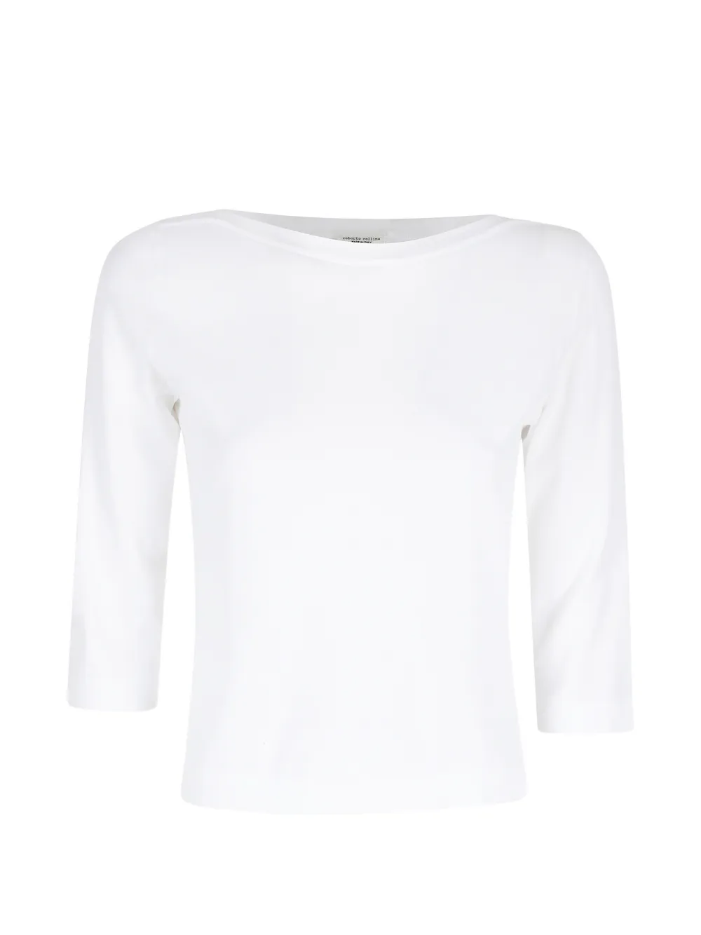 Roberto Collina boat neckline T-shirt - Weiß