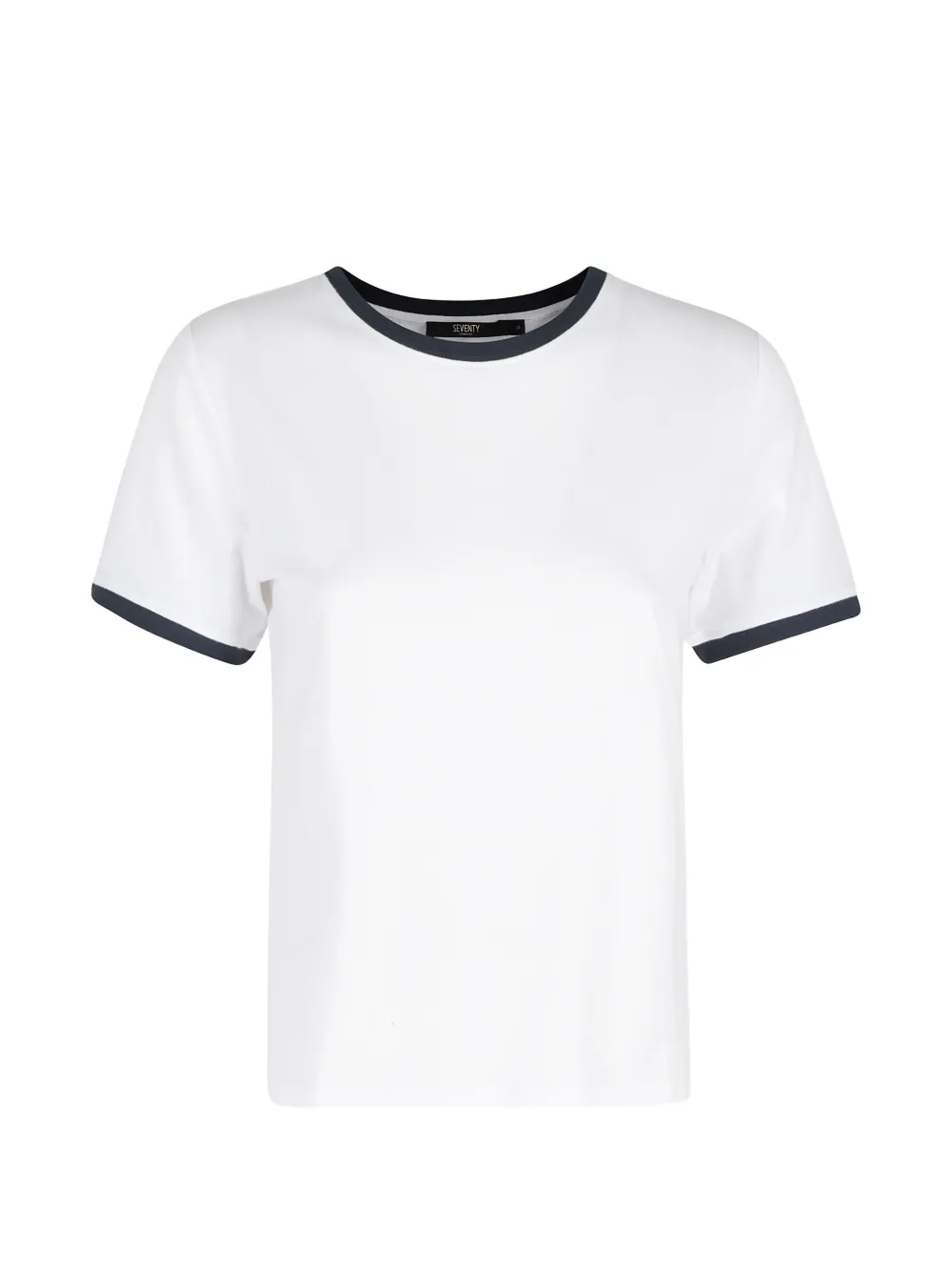 Seventy ringer-detail T-shirt - Bianco