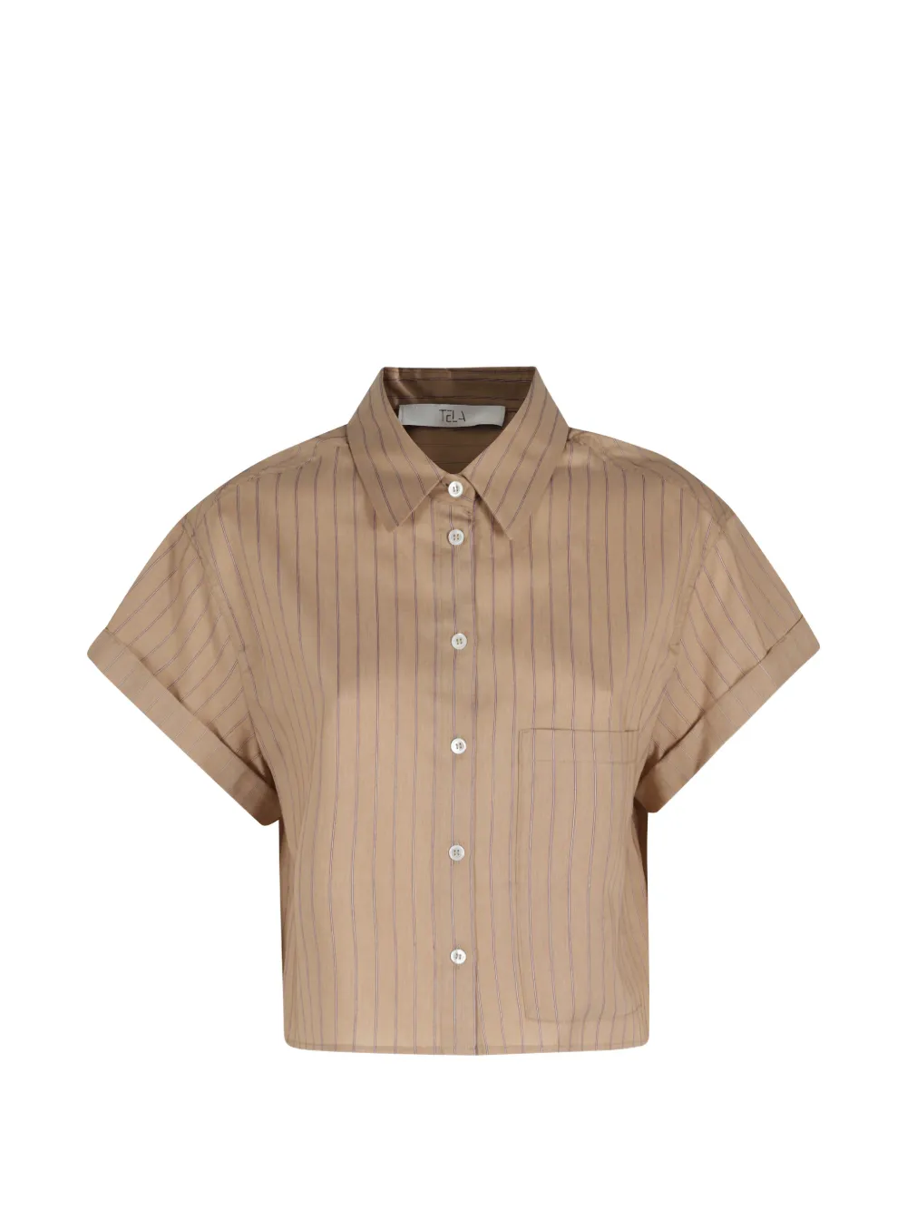Tela Rocky striped pocket shirt - Marrone