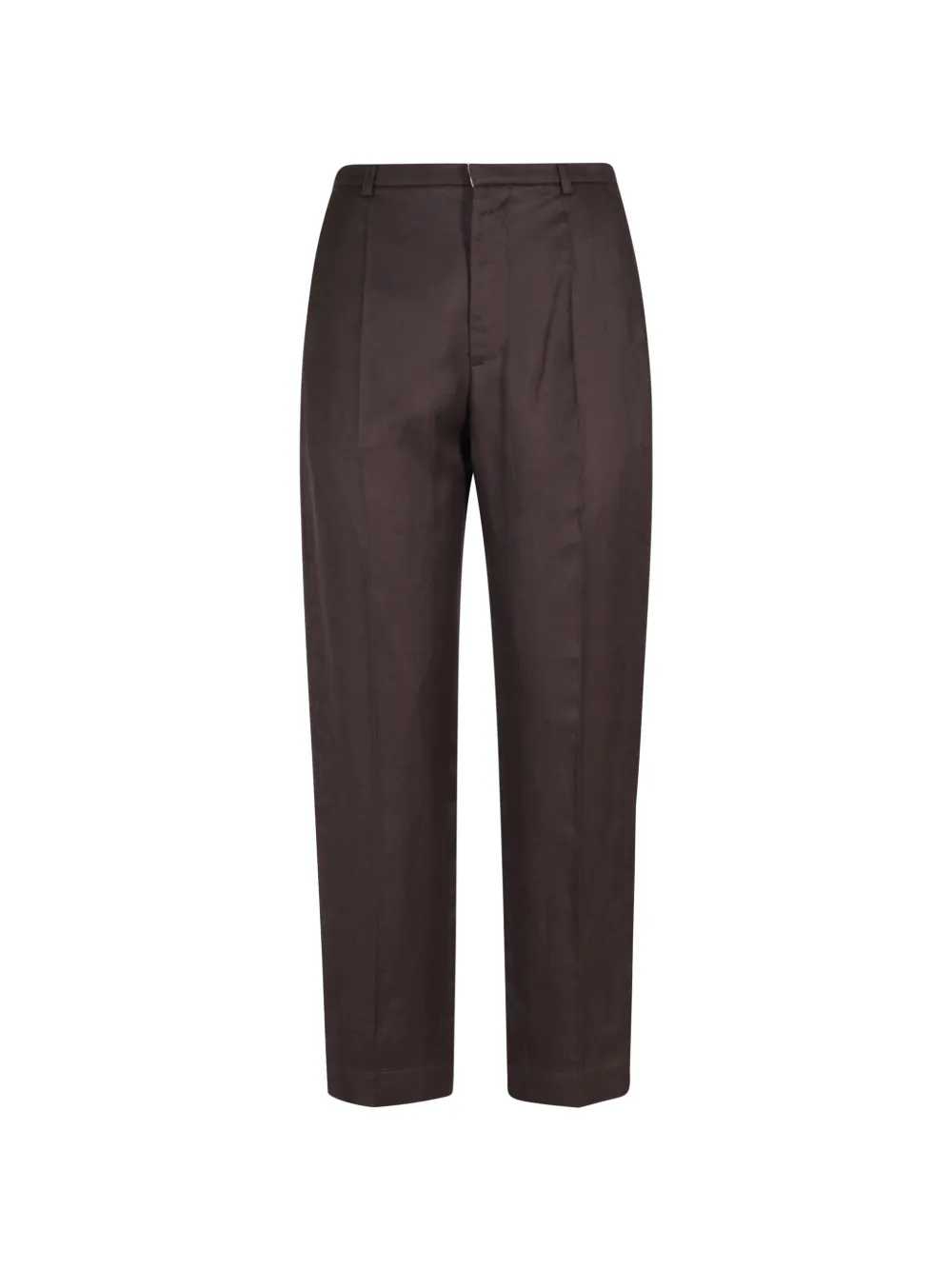 Tela Renato pleated trousers - Marrone