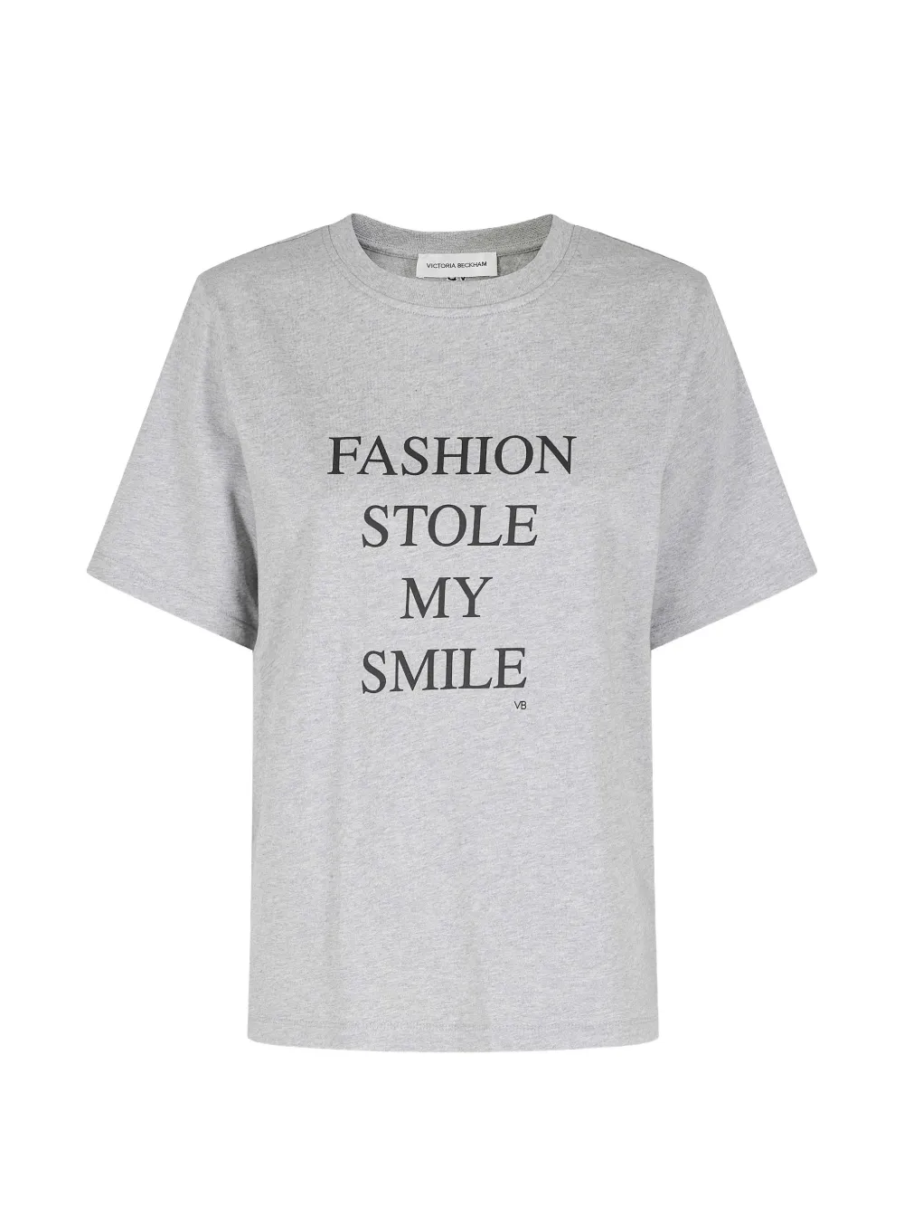 Victoria Beckham crew-neck T-shirt - Grigio
