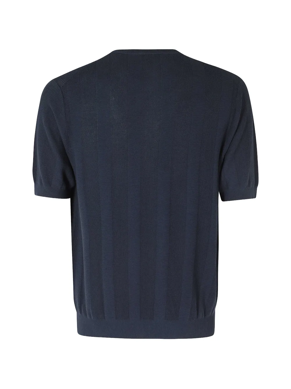 Kangra Geribbeld T-shirt Blauw