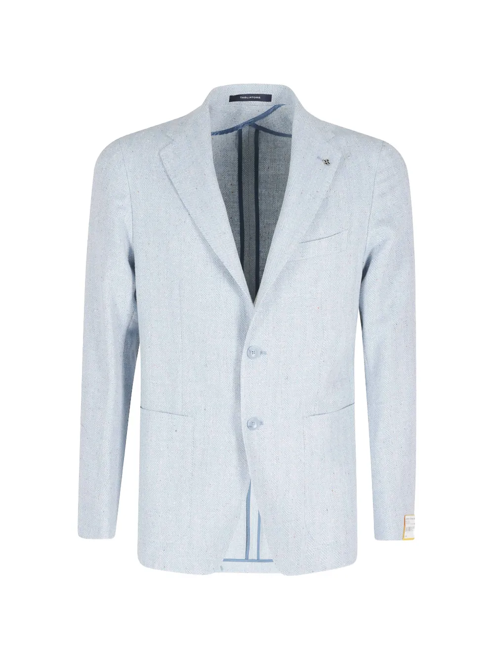 Tagliatore Montecarlo herringbone blazer - Blu