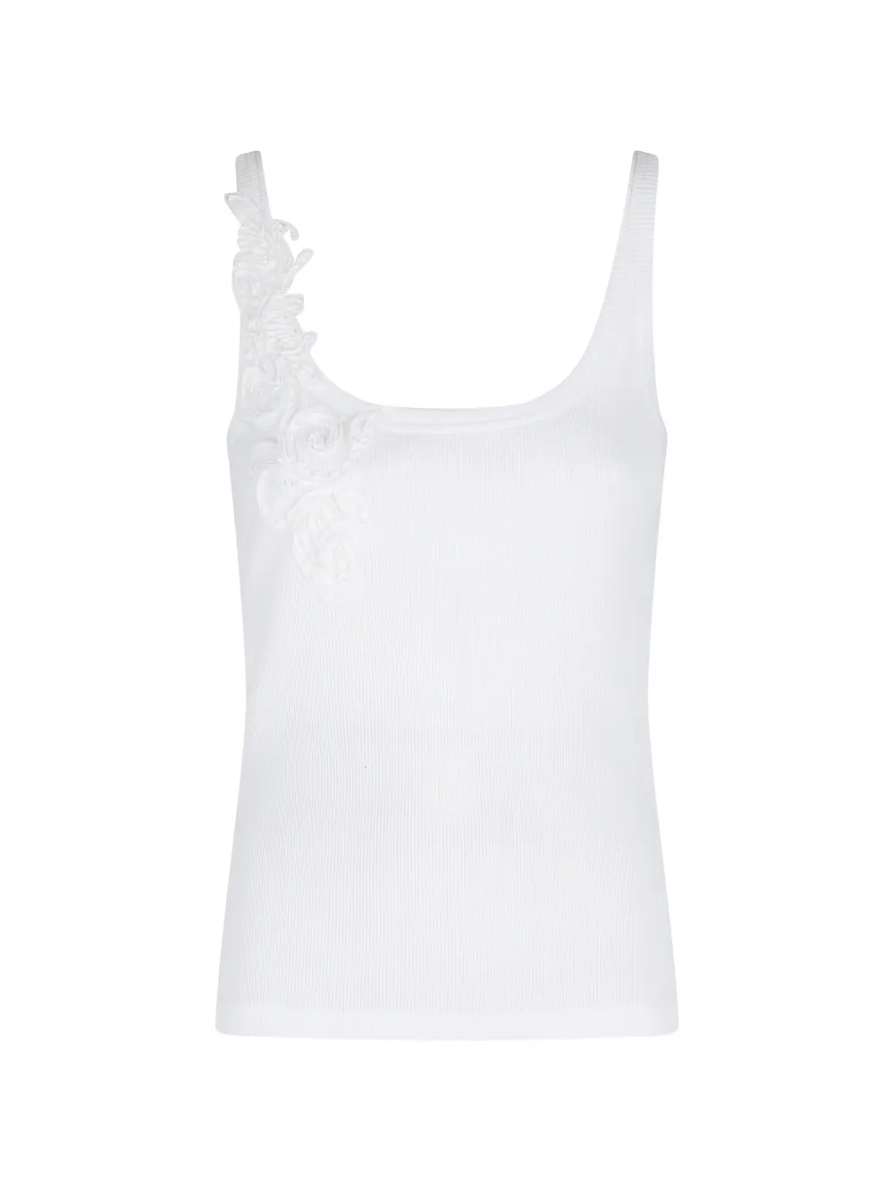 ERMANNO FIRENZE appliqué tank top - Bianco