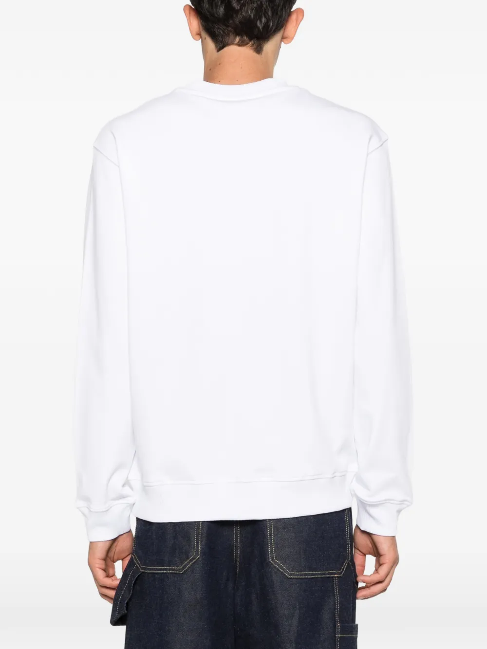 Versace Jeans Couture Sweater met logo Wit