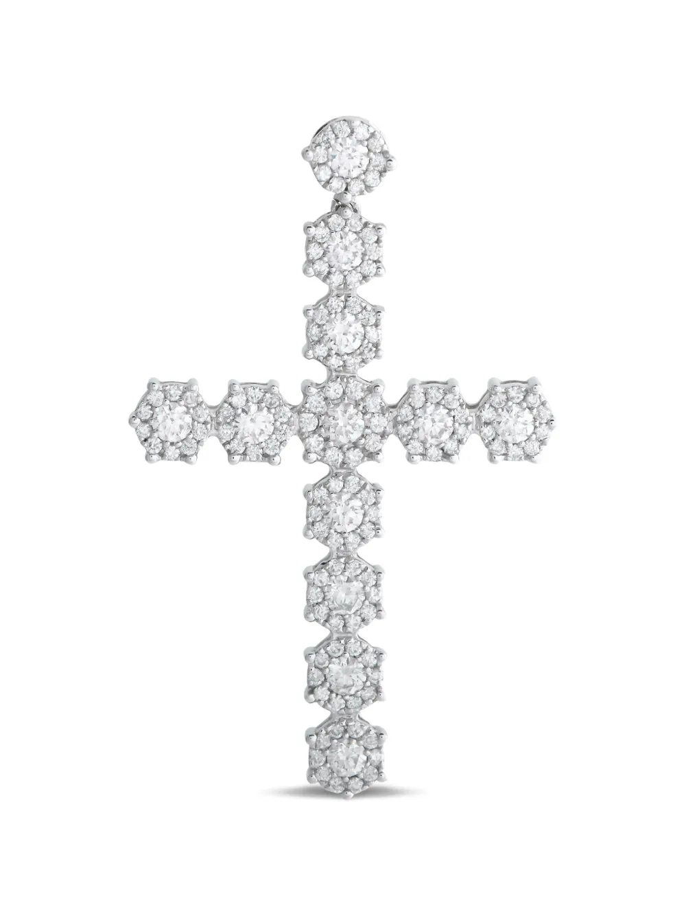 LB Exclusive diamond cross pendant - Argento