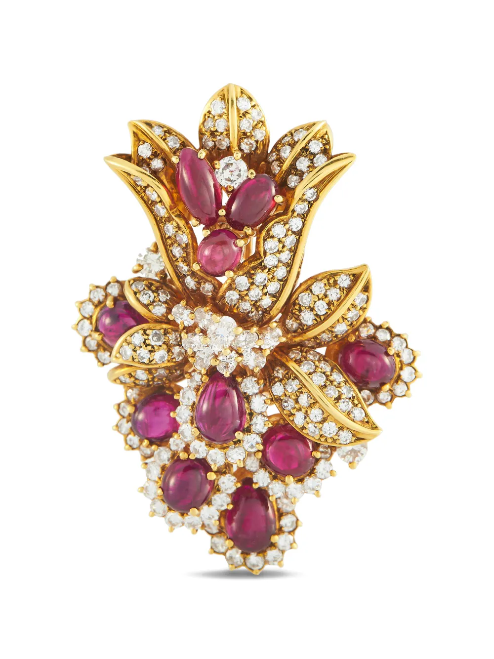 LB Exclusive ruby and diamond brooch - Oro