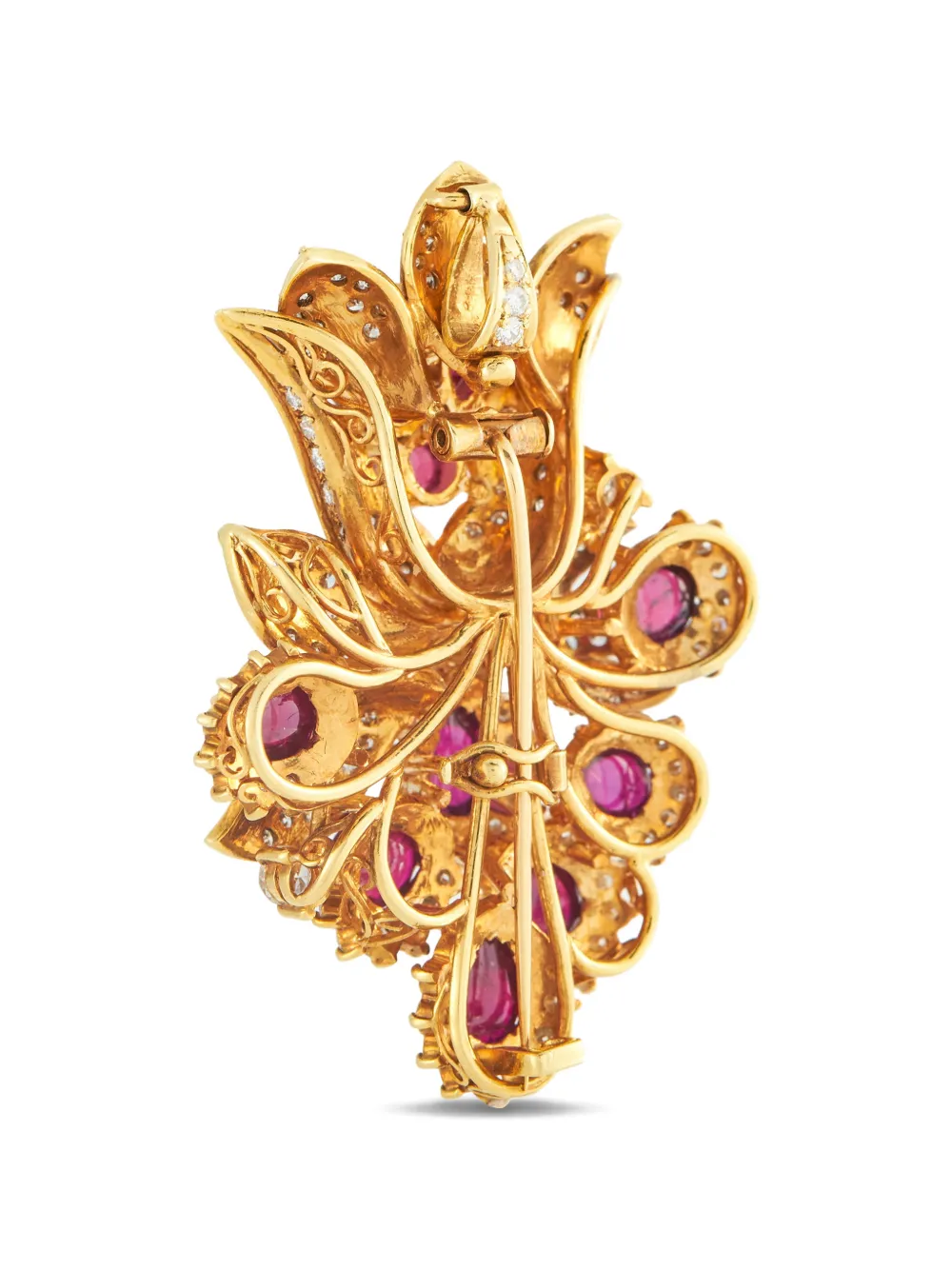 Ruby And Diamond Brooch