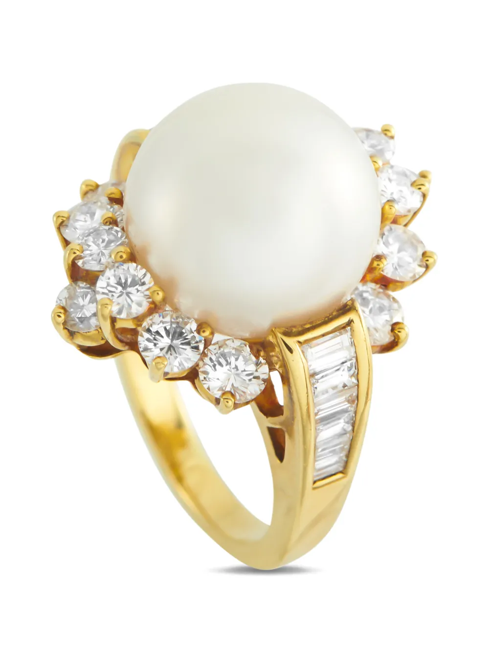 LB Exclusive diamond and pearl ring - Oro