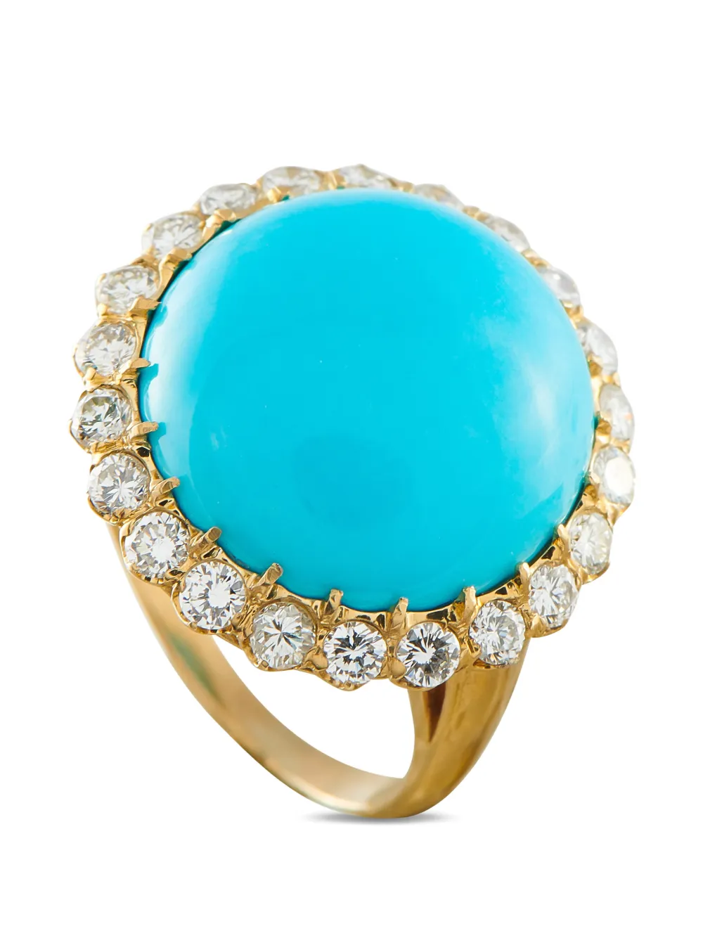 LB Exclusive diamond and turquoise ring - Oro