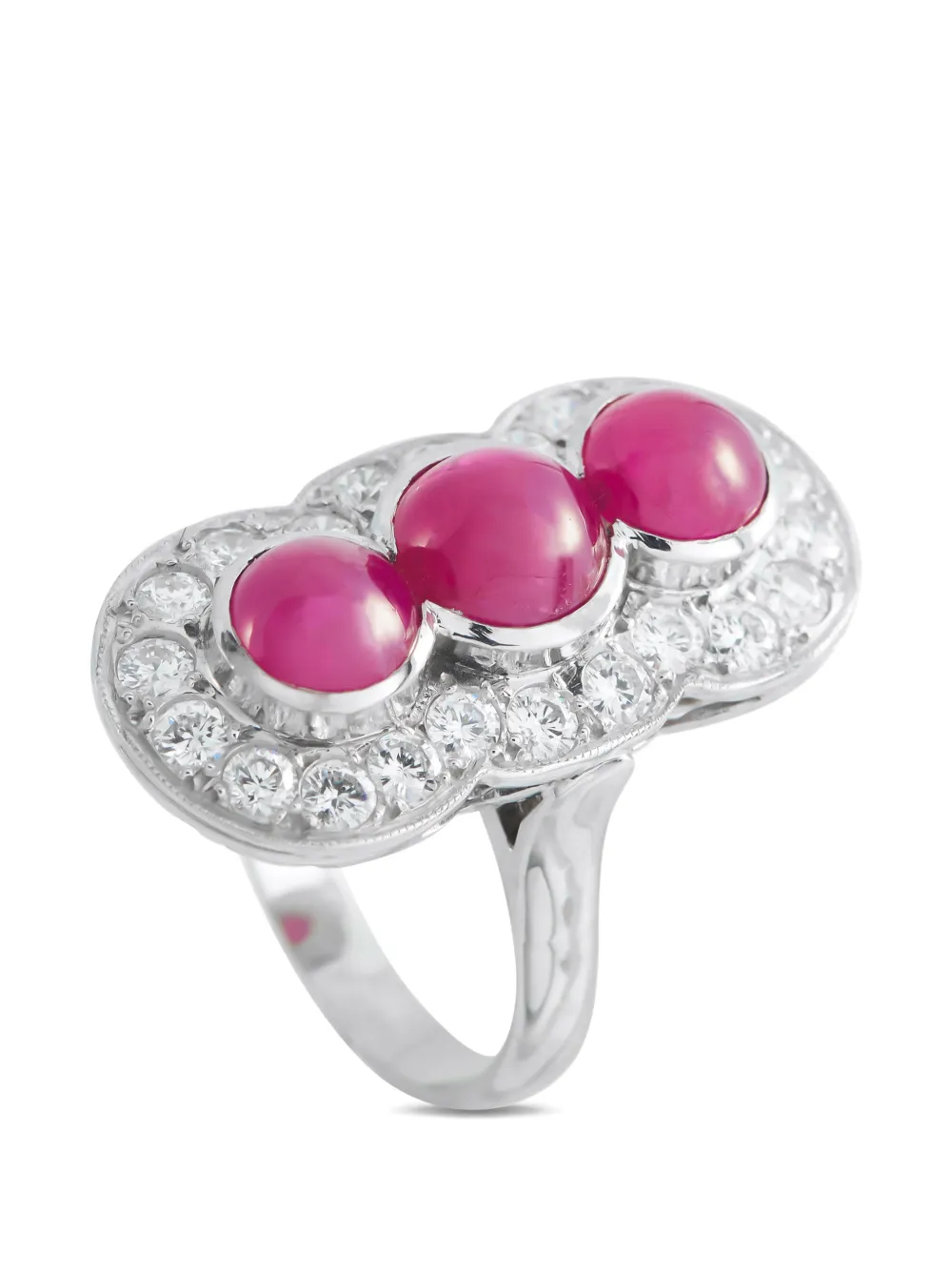 LB Exclusive diamond and ruby ring - Argento
