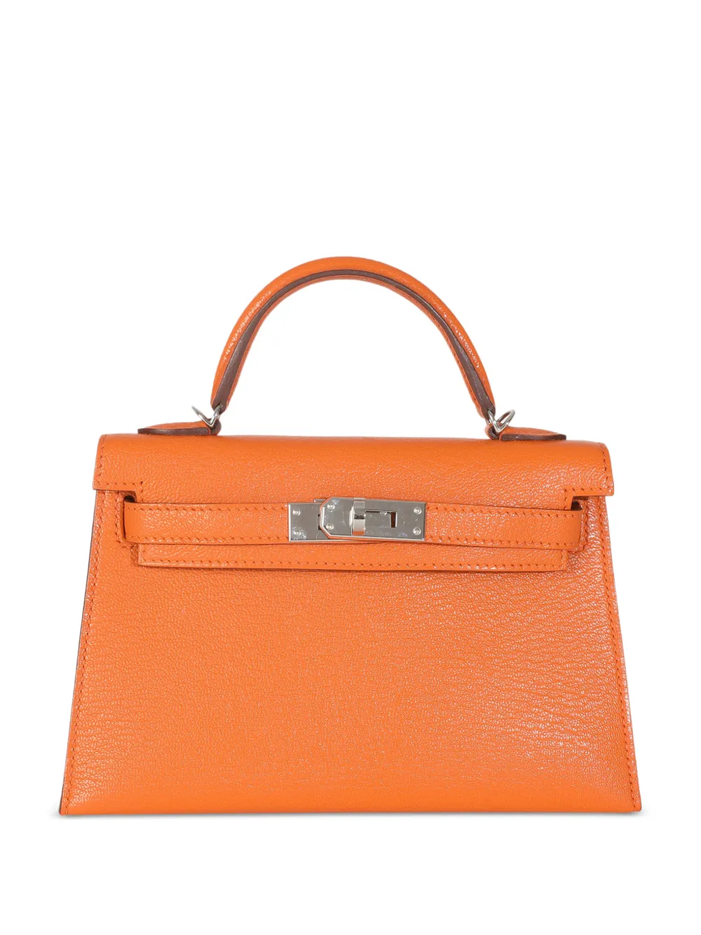 Hermès Pre-Owned 2019 mini Kelly Sellier 20 leather bag - Arancione