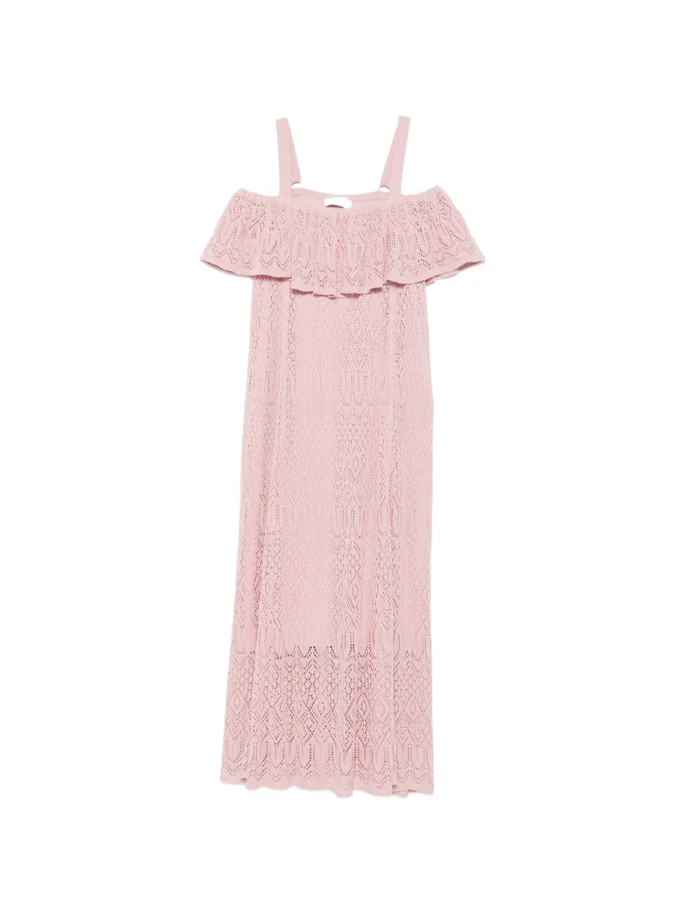 ZIMMERMANN lace ruffled midi dress - Pink